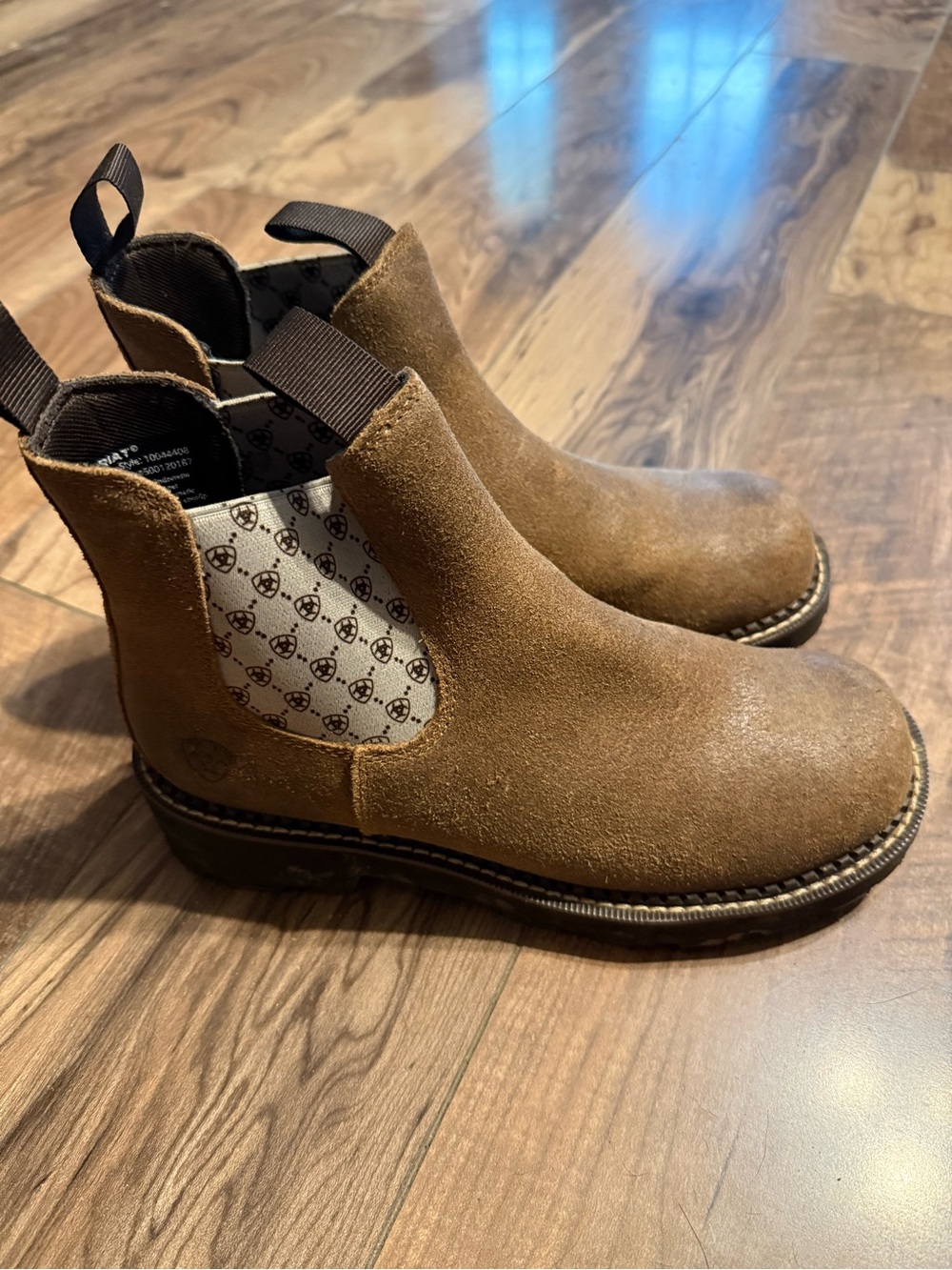 Women’s Ariat Brown Suede Chelsea Boots - Classic Slip-On Style